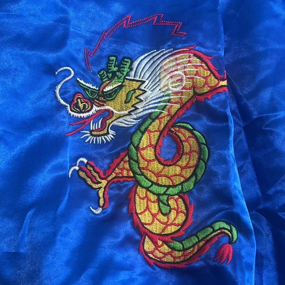 Silk Souvenir jacket Okinawa Japan - Picture 4 of 17